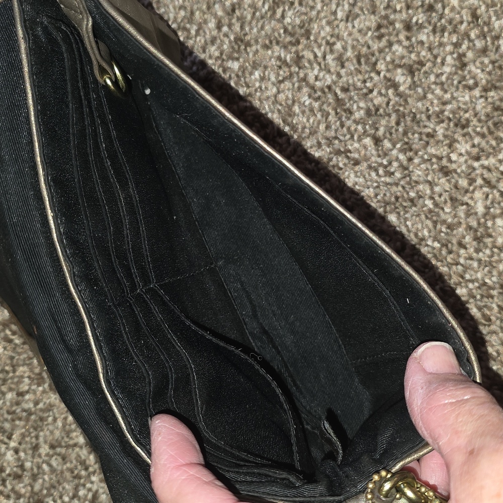 Coach Wristlet with Gold Accents - Picture 4 of 5